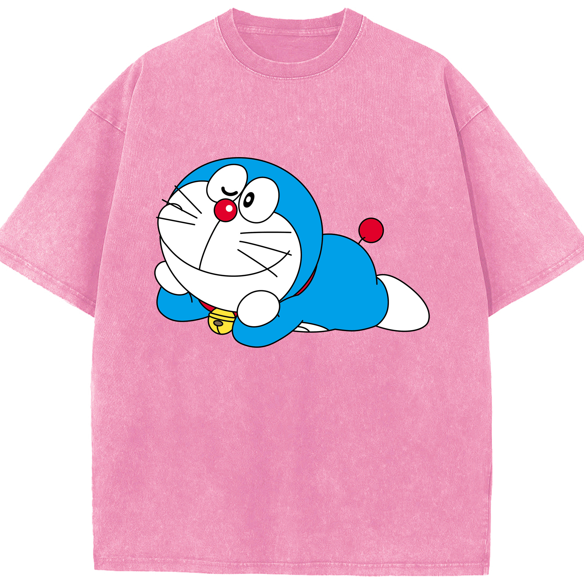 （画像用） ドラえもん Doraemon 綿100% ヴィンテージ風 半袖Tシャツ（フロントプリント）